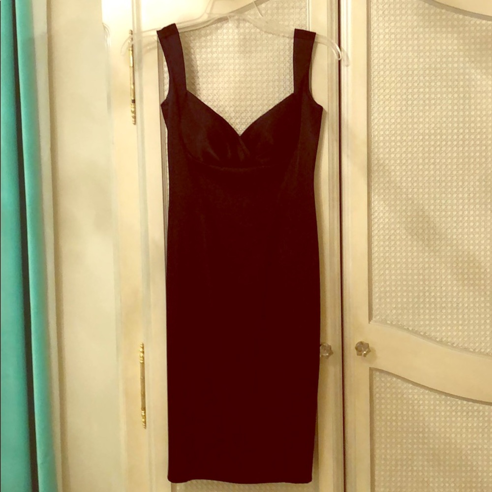 Black Sateen sweetheart neck
